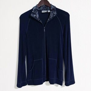 Chicos Travelers Stretch Knit Lightweight Jacket